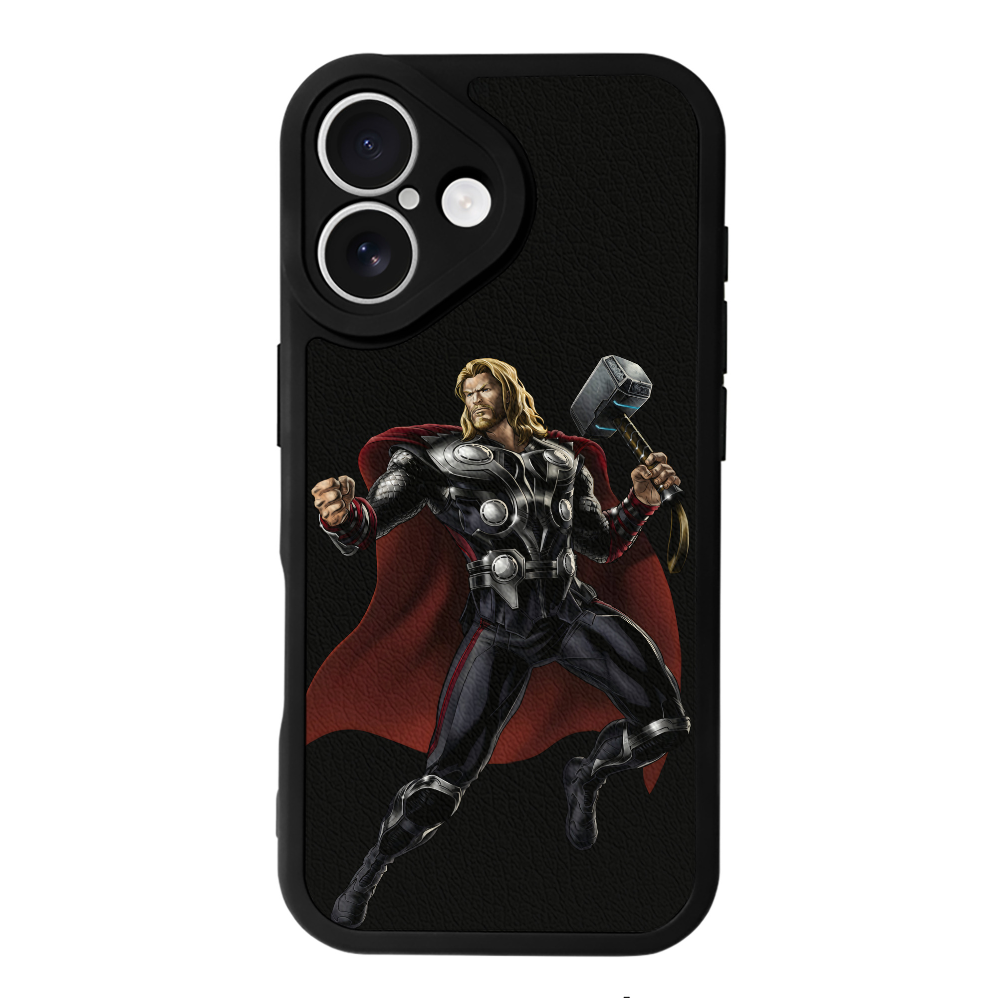 （画像用） アベンジャーズ The Avengers 【iPhone 16シリーズ対応】シリコンスマホケース（レザー調） 材質：シリコン